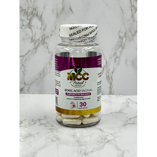 Boric Acid Vaginal Suppository Supports pH Balance Odor Itching Intimate Health