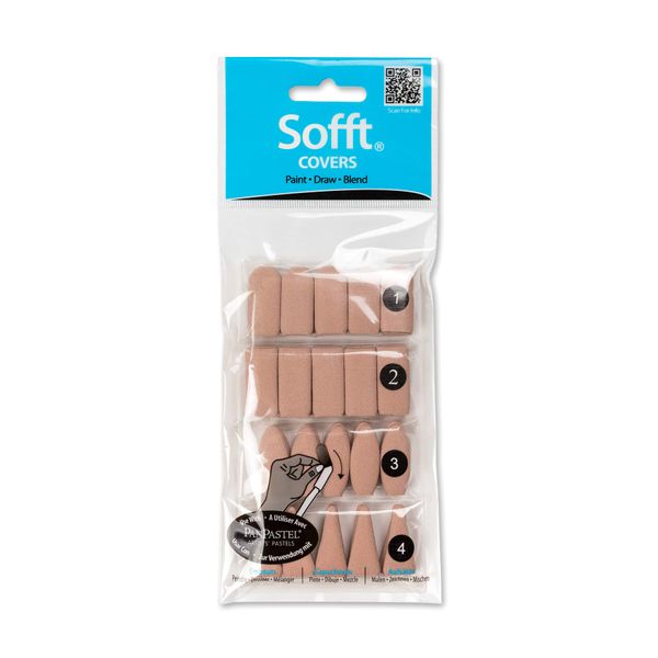 PanPastel Sofft Tool 62100 Mixed Sponge Covers - Pack of 40 Artist Painting Pastels Brown