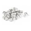sourcing map 15 Pcs F Type Chassis Panel Mounted Socket Female Soldering Connector