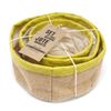 Ancient Wisdom Set of 3 Natural Jute Baskets - Olive