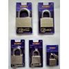 HEAVY DUTY CHROMED PLATED STEEL LOCK WITH 3 KEYS
