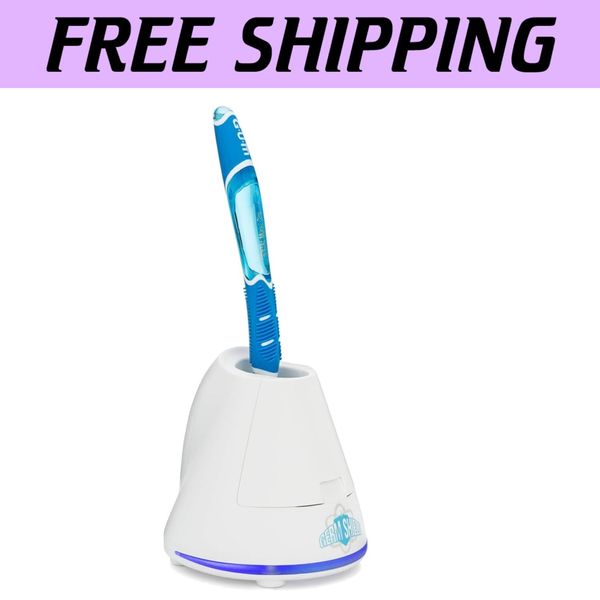 Enhanced Oral Hygiene with Germ Shield UV Toothbrush Sanitizer - 2-Year Warranty
