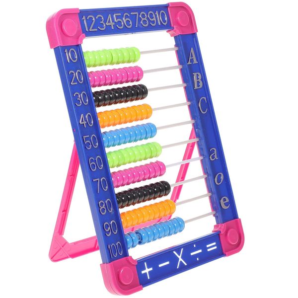 ibasenice Abacus Math Toy Math manipulatives Abacus Abacus for Kids Math Counting Number Frame (Random Color)