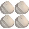 Ufixt For Stoves Compatible Silver Replacement Main Oven Cooker Hob Grill Control Knobs Fits Stoves Pack of 4
