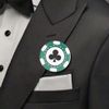 8 Pack - Casino Poker Chip Pinback Buttons - 2.25 Inch