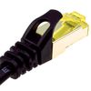 kenable CAT7 600Mhz 10Gig F/FTP Shielded RJ45 Network Ethernet Cable 2m Black