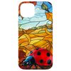 Ladybug Bright Field Autumn Red Leaf Bug Scene Case for iPhone 15 Plus