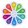 Pop Fidget Toy 10-Button Rainbow Numbers Silicone Bubble Popping Game
