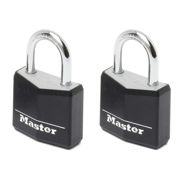 MASTER LOCK 9130EURTBLK 2 Vorhängeschloss 30mm Aluminium - schwarze Farbe