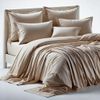 FabGoods Bamboo Fitted BedSheet (Warm Taupe)