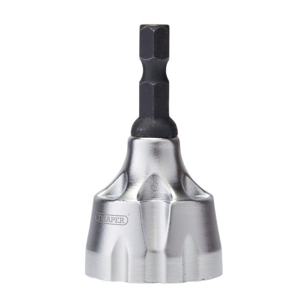 Draper External Chamfer Deburring Tool, 13-19mm - 10073 - Three Cemented Carbide Blades Quick Release Hex Shank