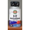 KAL B-12 Methylcobalamin 1,000 mcg 60 Micro Tablets Raspberry Flavor