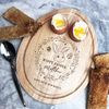 Fingerprint Designs Easter Bunny Boy Wreath Egg Personalised Gift Toast Egg Breakfast Serving Board