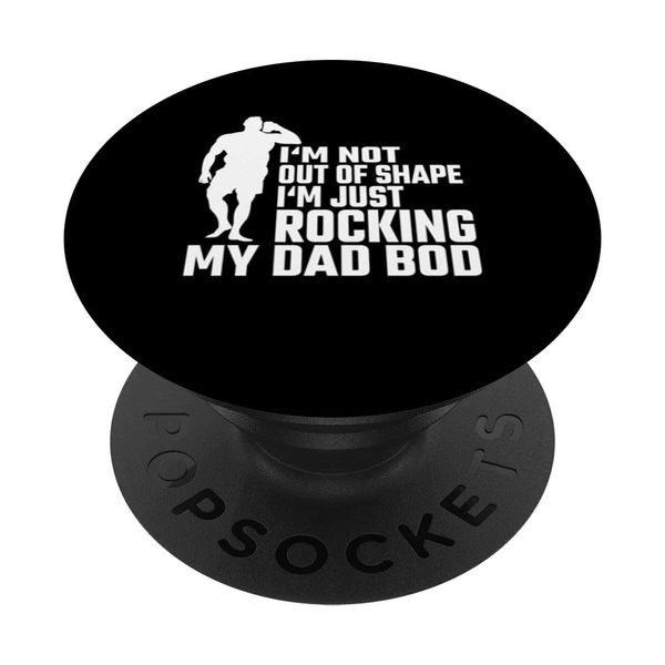 Dad Bod Vatertag Papa Bierbauch PopSockets mit austauschbarem PopGrip