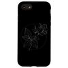 iPhone SE (2020) / 7 / 8 One Line Art Drawing Honeysuckle Leaf Case