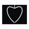Gisela Graham large Pearl Beaded Hanging Heart