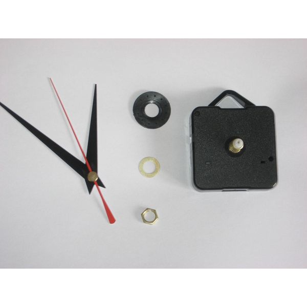 Ashleys workshop Quartz Clock Movement(Short Spindle) and hands set (Black, 86mm)