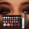 Makeup Eyeshadow Palette, Professional High Pigmented Matte Glitter Makeup Pallet(POP009B)