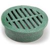 NDS 13 Round Grate, Green Foam Polyolefin, 4-In. - Quantity 25