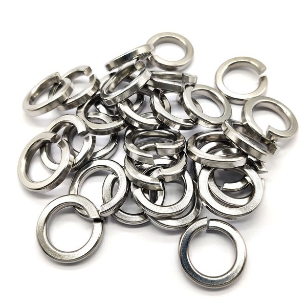 M16 Split Lock Washer, 304 Stainless Steel Spring Lock Washer, 30Pcs