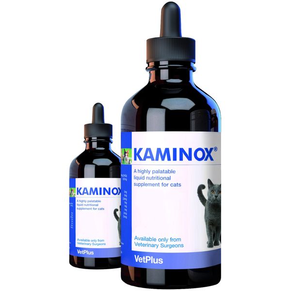 VetPlus Kaminox - A Highly Palatable Liquid Nutritional Support For Cats, 60Mls