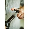Gentlemen's Hardware Corkscrew Compact Keychain Wine Bottle Opener, 76mm Long, Black