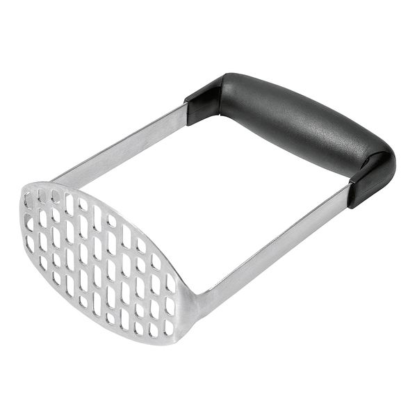 OXO Good Grips Smooth Potato Masher, Black & Stainless Stee, Head Size: 160(Dia)mm, Pressure Relieving Handle, GG054