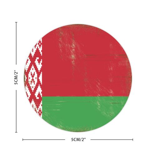 Bomehhjuli 10 Pcs Belarus Flag Vinyl Stickers Holiday Flags Sticker Graphic International Holiday Durable Water Bottle Stickers Aesthetic Stickers For Kids Water Bottle Stickers Waterproof Phone 2inch