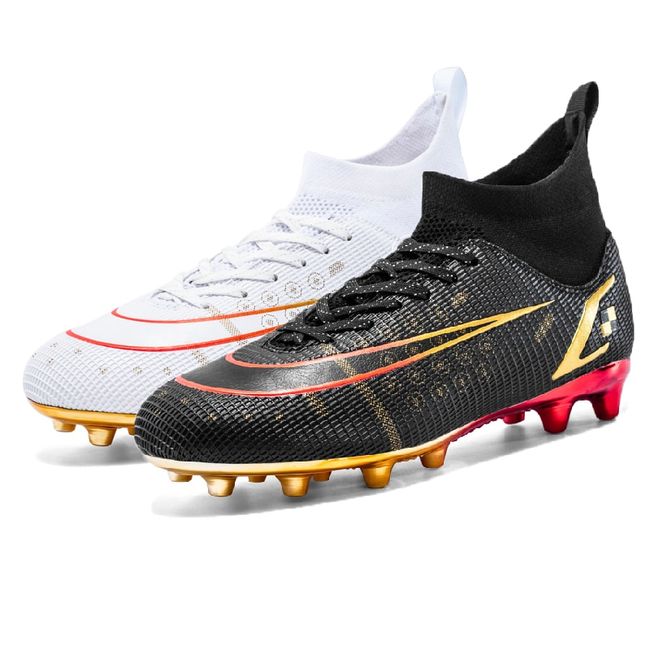 Cool Men Soccer Shoes Tf/fg High Ankle Football Boots Teenagers Adult Kids  Cleats Grass Training Match Sport Sneakers Women, Eu Size