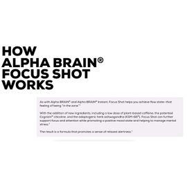 Onnit Alpha BRAIN Focus Energy Shot Supplement Energy Focus Mood