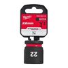 Milwaukee - ½ Shockwave™ Impact Duty Impact Socket - Standard - 22mm