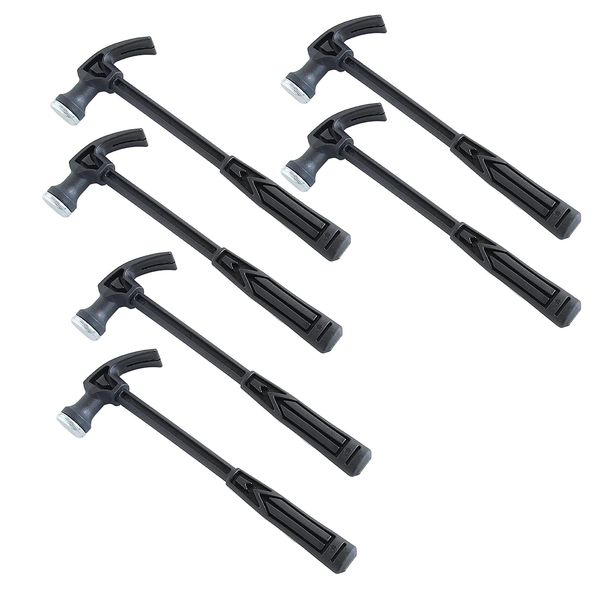 6Pack Mini Plastic Claw Hammer Handle Household Hammers Nail Puncher Kids Hammers Mini Plastic Tool