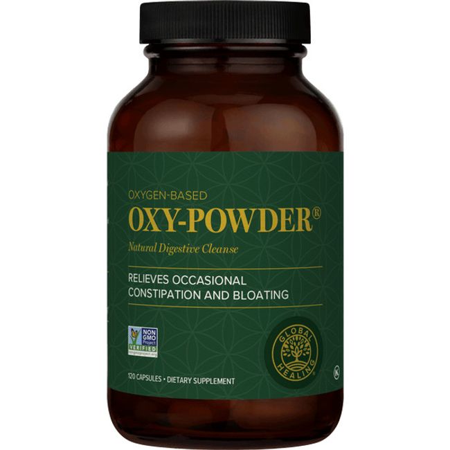 Oxy Powder Colon Cleanse & Natural Detox Pills For Constipation Relief - 120 Ct.