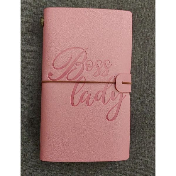 Boss Lady /Pink 🩷  Leather Journal/