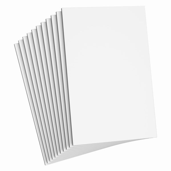 Do²ping White Foam Sheets Crafts, 8.5x5.5 Inch Eva Craft Foam Paper for Crafts Project Classroom Scrapbook DIY Cosplay (White-10 Sheets)