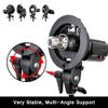 Godox PRO Multifunctional S-Type Bracket Bowens Mount Holder for Speedlite Flash Snoot Softbox