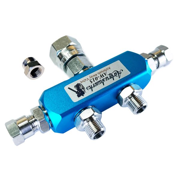 [Airbrush Works] AW-015 Airbrush 4-Way Valve Joint, Branch Joint, Air Hose Splitter, 2-row, 3-row, 4-way Joint