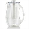Ovente Infused Water Pitcher 85 Ounce with Lid and Removable 2 Rods PIA0852C