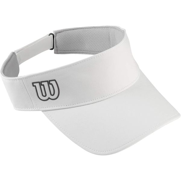 Wilson Unisex Visor, ULTRALIGHT VISOR, Polyester/Spandex, White, One Size, WRA797703