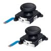 2x Black Analog Thumb Stick Joystick Replacement, Compatible with Nintendo Switch/Switch Lite/Switch Oled Consoles