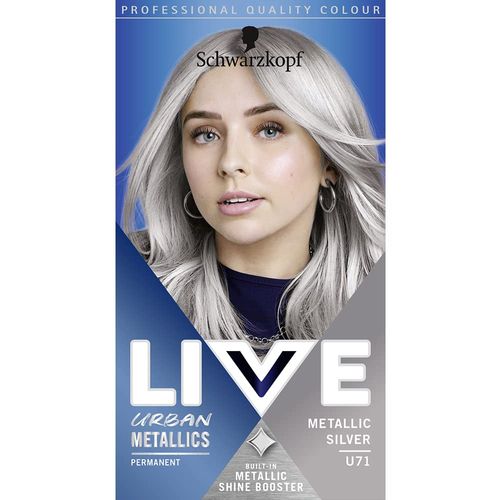 Schwarzkopf LIVE URBAN METALLICS U71 Metallic Silver