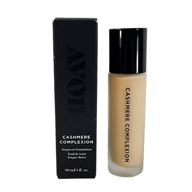 AVON Cashmere Complexion Longwear Foundation Cannoli Antioxidants 1Fl Oz NIB