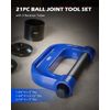 21Pcs Auto Ball Joint Press U Repair Removal Installer Tool & Master Adapter Kit