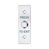 Stainless Steel Push to Exit Button - 12V DC Push to Exit Switch,NO/COM Outputs, Surface Mount Request-to-Exit Device for Access Control Systems