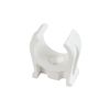 fiXte 15mm (5/8 inch) Plastic Pipe Clip White Snap in Design. Single Screw Fixing. (25)