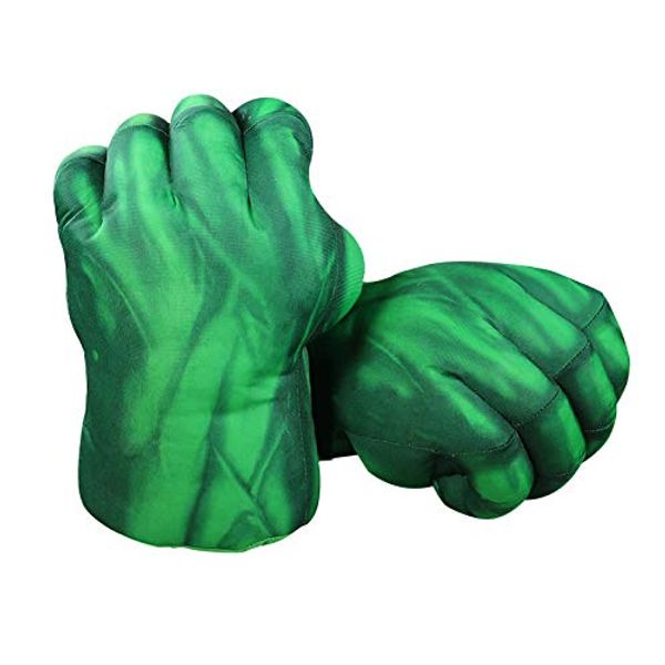 illuOKey Green Hero Boxing Gloves for Kids, Fist Hand Smash Gloves, Ideal for Cosplay, Halloween, Christmas, Birthday Gift