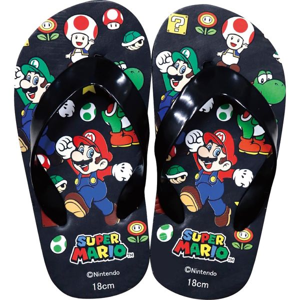 Jays Planning Super Mario Boy's Flip Flops, multicolor