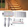 Yunir Motion Sensor LED Stair Light Controller, 32 Channels Intelligent Automatic Staircase Ladder Step Light Controller, Stairway Lighting Controller, for Home, Store DC12V 24V