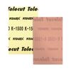 Tolecut PSA Full Sanding Sheets, Pink K-1500, 191-1513, 25 Sheets