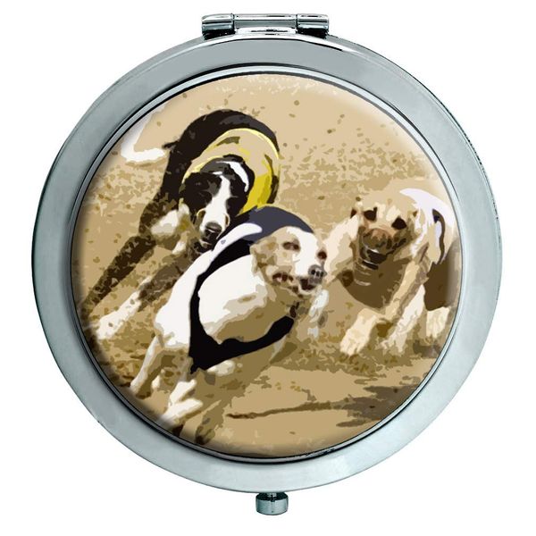 Greyhound Racing Compact Mirror